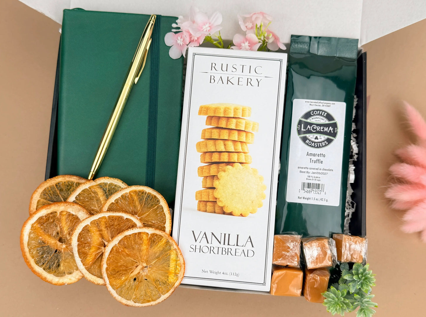 Birthday Gift Baskets – Coffee, Chocolate & Spa Set for Her