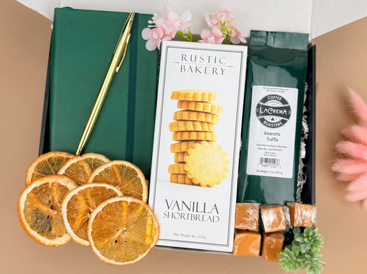 Birthday Gift Baskets – Coffee, Chocolate & Spa Set for Her